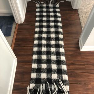 Warm fuzzy oversized blanket scarf